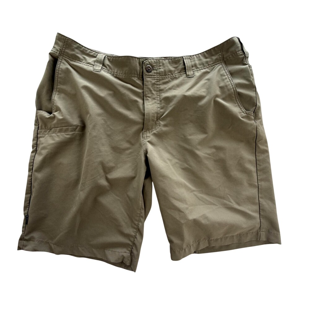5.11 Tactical Cargo Shorts Mens 38 Beige Polyester Microfiber 10 Inseam Workwear